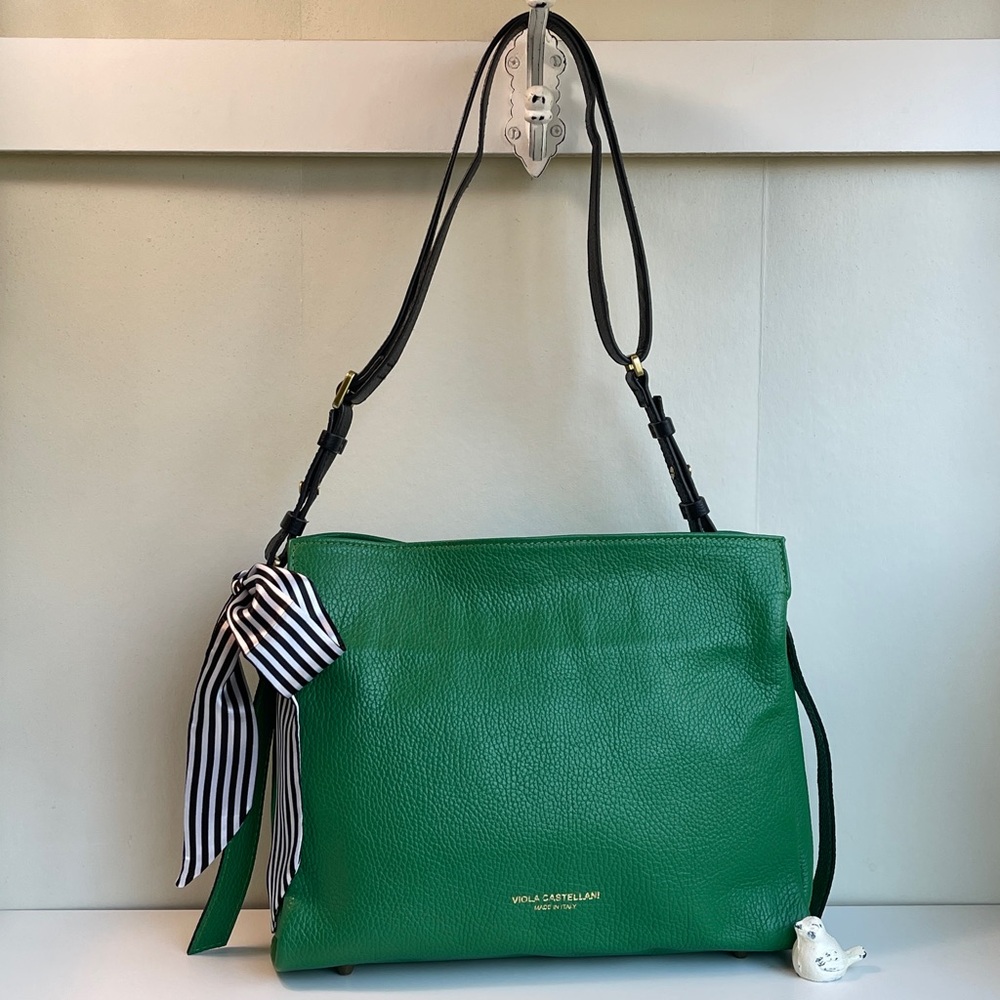 Viola Castellani Genuine Leather Shoulder Crossbody